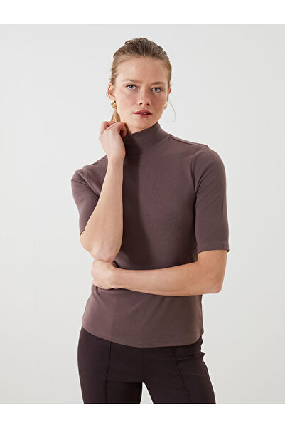 LC Waikiki Καφέ ψηλός λαιμός Γυναικείο Φορμάκι