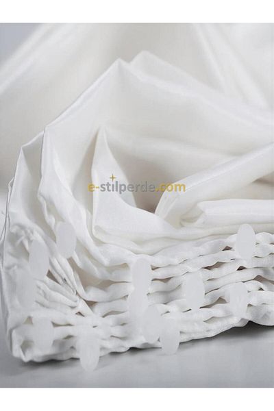 STİL PERDE White Satin Sunshade Curtain