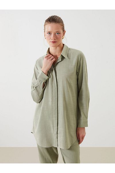 LC Waikiki New Season Textured Women's Shirt Tunic - S5J689Z8