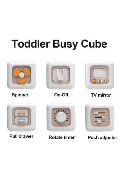 robokids Montessori 6'sı 1 Arada Eğitici Aktivite Küpü