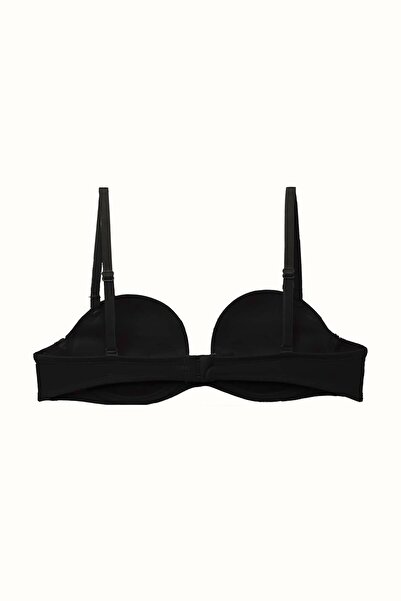 C&City 3-Pack Double Push up Strapless Soft-Covered Knitted Bra C37040 Black/White/Nude