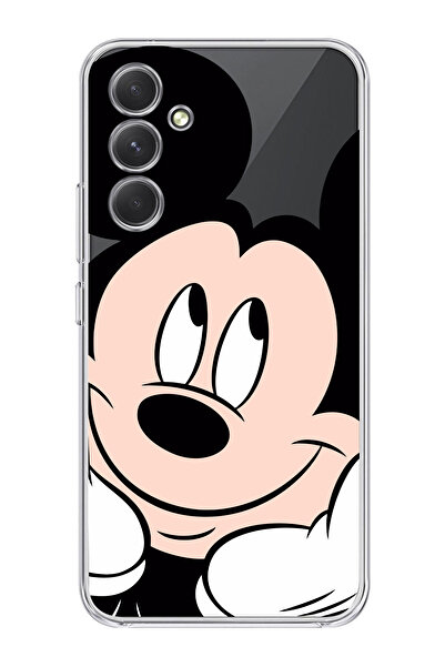moonset Samsung Galaxy A36 Uyumlu Mickey Tasarımlı Baskılı Şeffaf Telefon Kılıfı