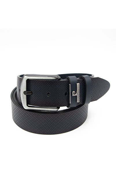 Pierre Cardin Темно-синій шкіряний чоловічий ремінь PC2099L3T