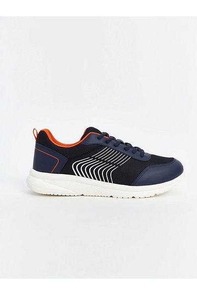 LC Waikiki Lcw Steps Navy Blue Lace-Up Printed Men's Sneakers