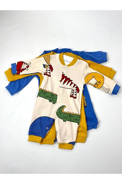 bebekyol Amazon Themed 3-Piece Baby Rompers