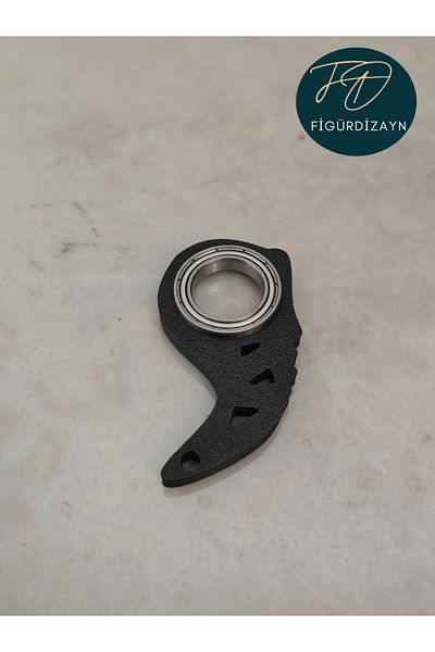 FigürDizayn Keyrambit V2 Pro - Keychain Black with Bearing