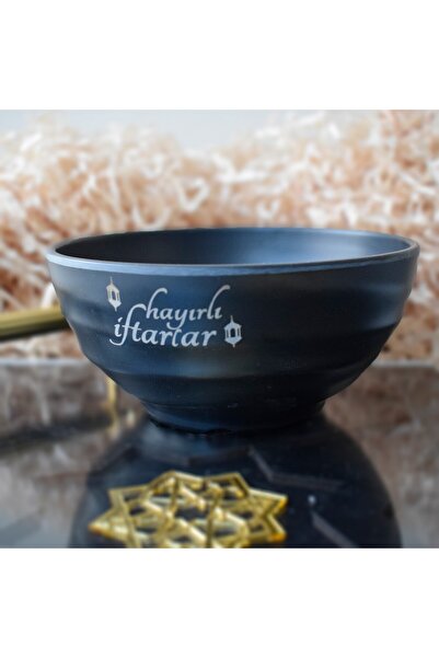 Ramazan ayına özel tasarlanan  küçük kase (çorba veya salatalık) 12.5 cm türkçe kaligrafili