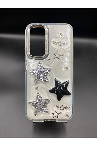 CPSTORE جراب لطيف مضاد للصدمات مع لمعان منقوش ثلاثي الأبعاد متوافق مع هاتف Samsung Galaxy A55