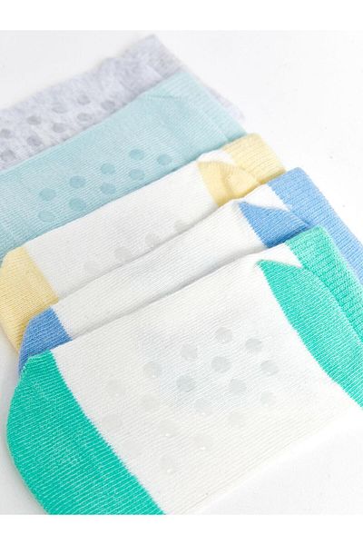 LC Waikiki Lcw Baby Anti-Slip Sole Baby Boy Booties Socks 5-Piece