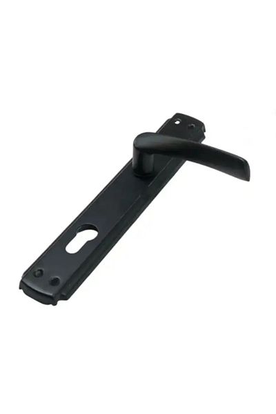KAİZEN Bravo Black Mirrored Door Handle Yale