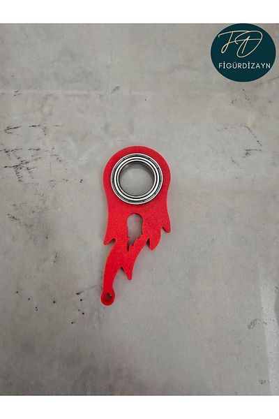 FigürDizayn Keyrambit Pro V3 - Red Keychain with Bearing