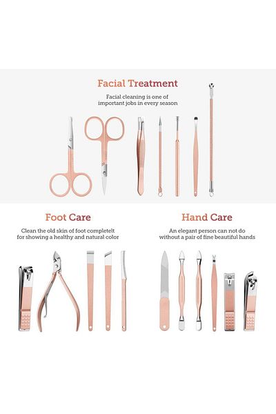 artskin Manicure Pedicure Set with Leather Bag