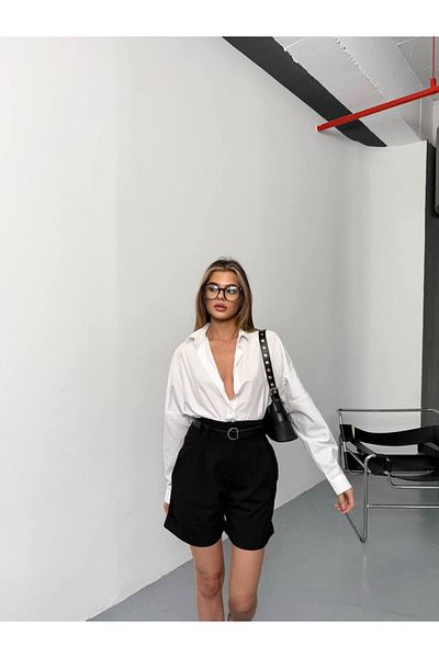 Bak'ap Cămașă modal oversize cu mânecă lungă