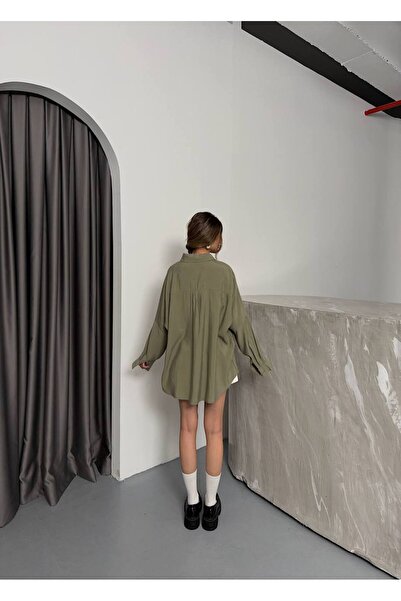 Bak'ap Modal Oversize Low Sleeve Long Sleeve Shirt