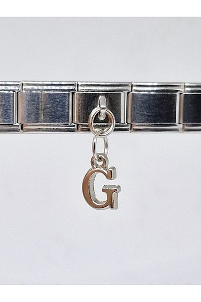 RoseCo00 1 Piece Letter g Italian Bracelet Charm