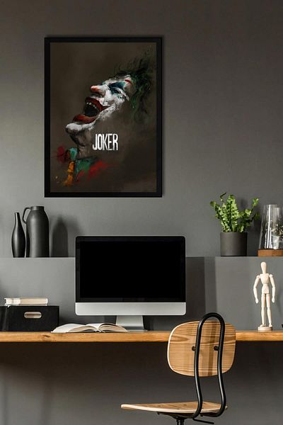 Saturn Pictură înrămată Joker - Pictură poster de film