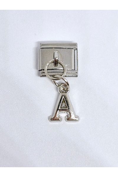 RoseCo00 1 Piece Letter a Italian Bracelet Charm