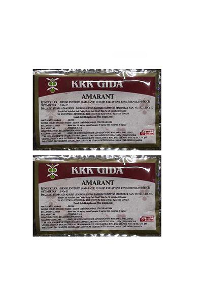 Krk Gıda Powdered Cherry Coloring Food Dye - 9 Gr 2 Pieces