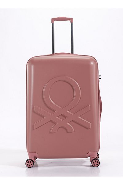 United Colors of Benetton Cabin Luggage Trolley, Traveling Bag, Rose Gold