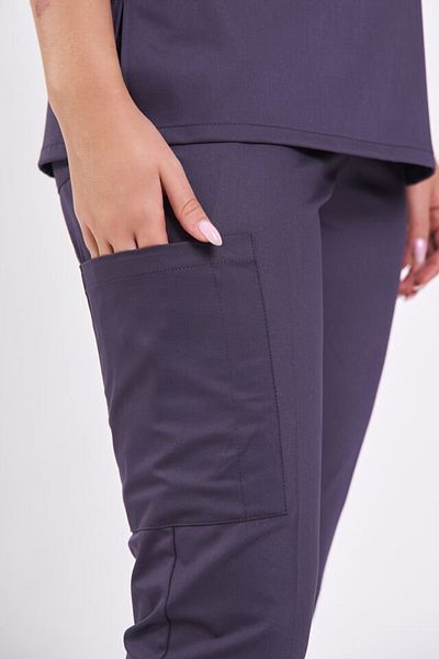 Owlet Medikal Plum Zipper Detailed Surgical Uniform