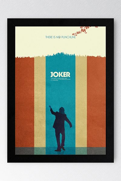 Saturn Joker Framed Painting - Movie Poster Painting