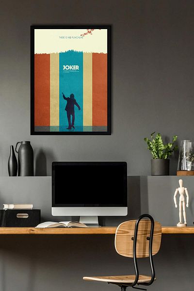 Saturn Joker Framed Painting - Movie Poster Painting