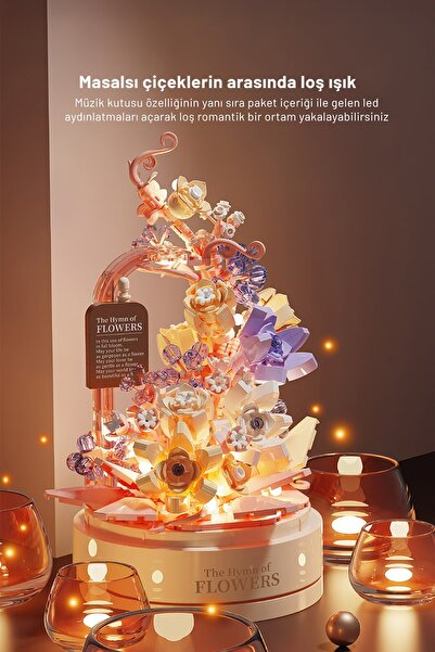 balody The Hymn of Flowers Müzik Kutusu (BL21238) – Mini Blok Yapı Oyuncakları Seti