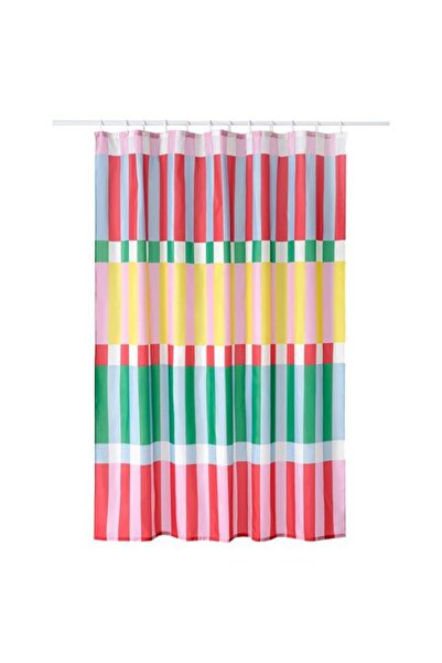 IKEA BANJANTRAD, perdea de duș, multicoloră, 180x200 cm