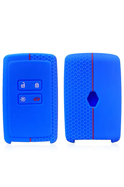 emii auto spare parts Μπλε/Κόκκινο Συμβατό κάλυμμα θήκης κλειδιού για Renault...