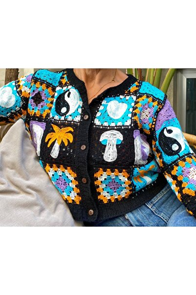 satya KROŞETA PATCHWORK CROP HIRKA