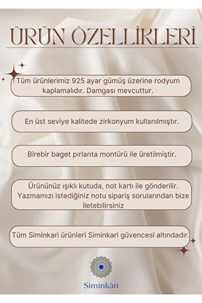 Siminkari Işıklı Hediye Kutulu 925 Ayar Gümüş Baget Taşlı Pırlanta Montürü Kelebek Kolye Rodyum Kaplamalı