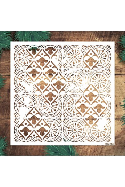 STENCİLTASARIM Stencil Tasarım Hd260 - Dekoratif Duvar Ve Eşya Boyama Şablonları