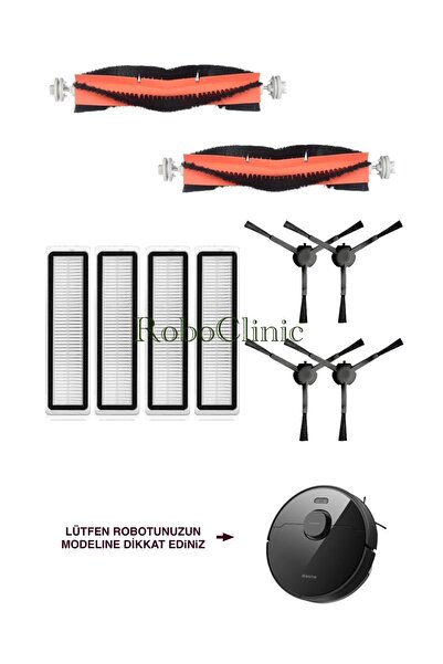 Roboclinic Perie compatibilă cu aspiratorul robot Dreame Bot D9 Max, set de f...