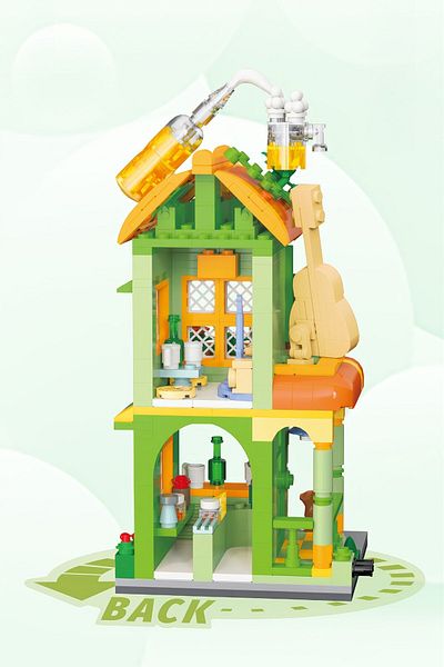 balody Mini Street Series – Bistro (Bl21202) – Mini Block Building Toys Set
