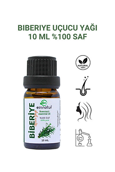 EinNatur %100 saf, Biberiye uçucu yağı, 10 ml, Saç dökülmesine uygun Rosmarin...