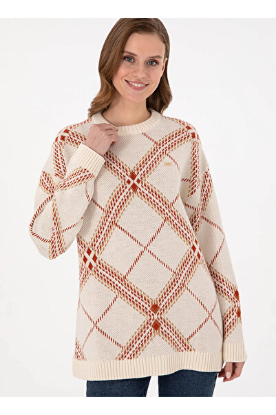 U.S. Polo Assn. Πόλο Ασν. Γυναικείο ποδηλατικό πουλόβερ Comfort Fit Cream Melange GRAP DMLS