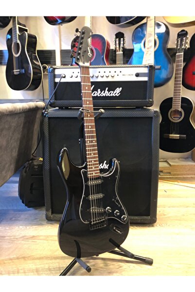 Genel Markalar Strat Kasa Siyah Elektro Gitar Sss ( Kılıf, Pena, Askı, Kablo Hediye )