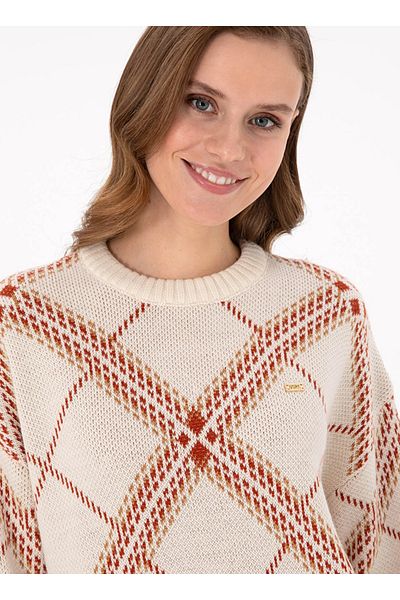 U.S. Polo Assn. U.S. Polo Assn. Hanorac pentru ciclism pentru femei Cream Melange, cu potrivire confortabilă GRAP DMLS