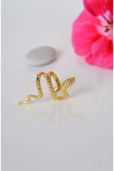 Sacce Scarves&Accessories Yılan Model Sıkıştırmalı Kıkırdak Küpe Earcuff