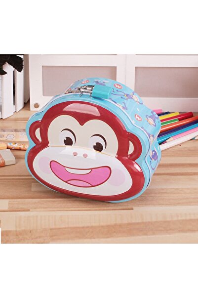 Livava Μεταλλικός κουμπαράς με τσάντα και κλειδαριά, μπλε, 14Χ13