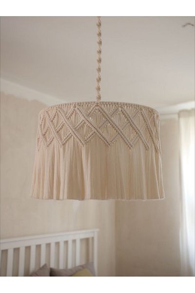 ELFİDAA WOOD Macrame chandelier