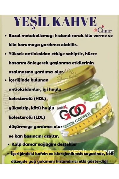 Dr. Clinic Dr.Clinic Goo Green Coffee Powder - 100 gr