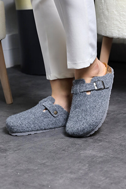 Land of Cork Unisex Anatomical Wool Felt Slippers with Natural Cork Sole