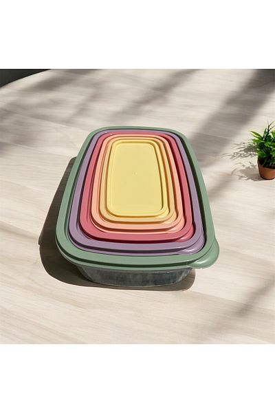 Bee Home Set of 6 Rectangular Storage Containers
