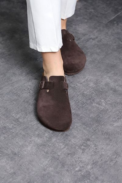 Land of Cork Unisex sabo natural cork sole genuine leather indoor slippers