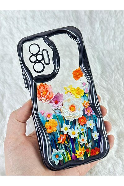 Vip Case Redmi Note 10 Pro - حافظة Bloss بتصميم أنيق وعصري مع حماية للكاميرا بتصميم زهرة ملونة