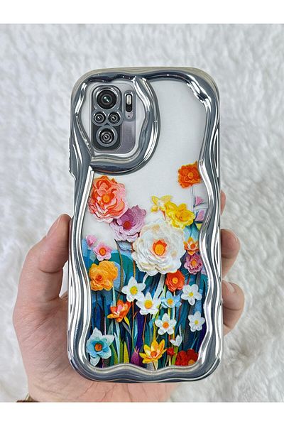 Vip Case Redmi Note 10/10S - حافظة Bloss بتصميم أنيق وعصري مع حماية للكاميرا بتصميم زهرة ملونة