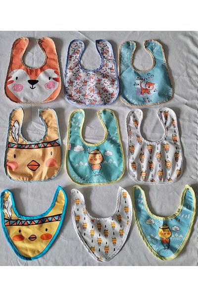 Necix's 9 Baby Boy Bibs