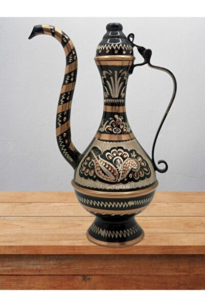 Nira Hediyelik Bakır İbrik İşlemeli Hediyelik No:4 16 Cm