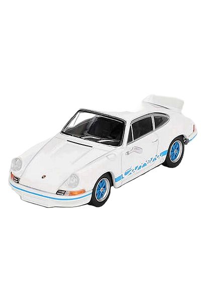 SLNN 1/64 بورشه 911 كاريرا Rs 2.7 Grand Prix باللون الأبيض مع مظهر أزرق